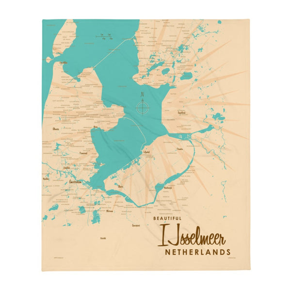 IJsselmeer Netherlands Throw Blanket
