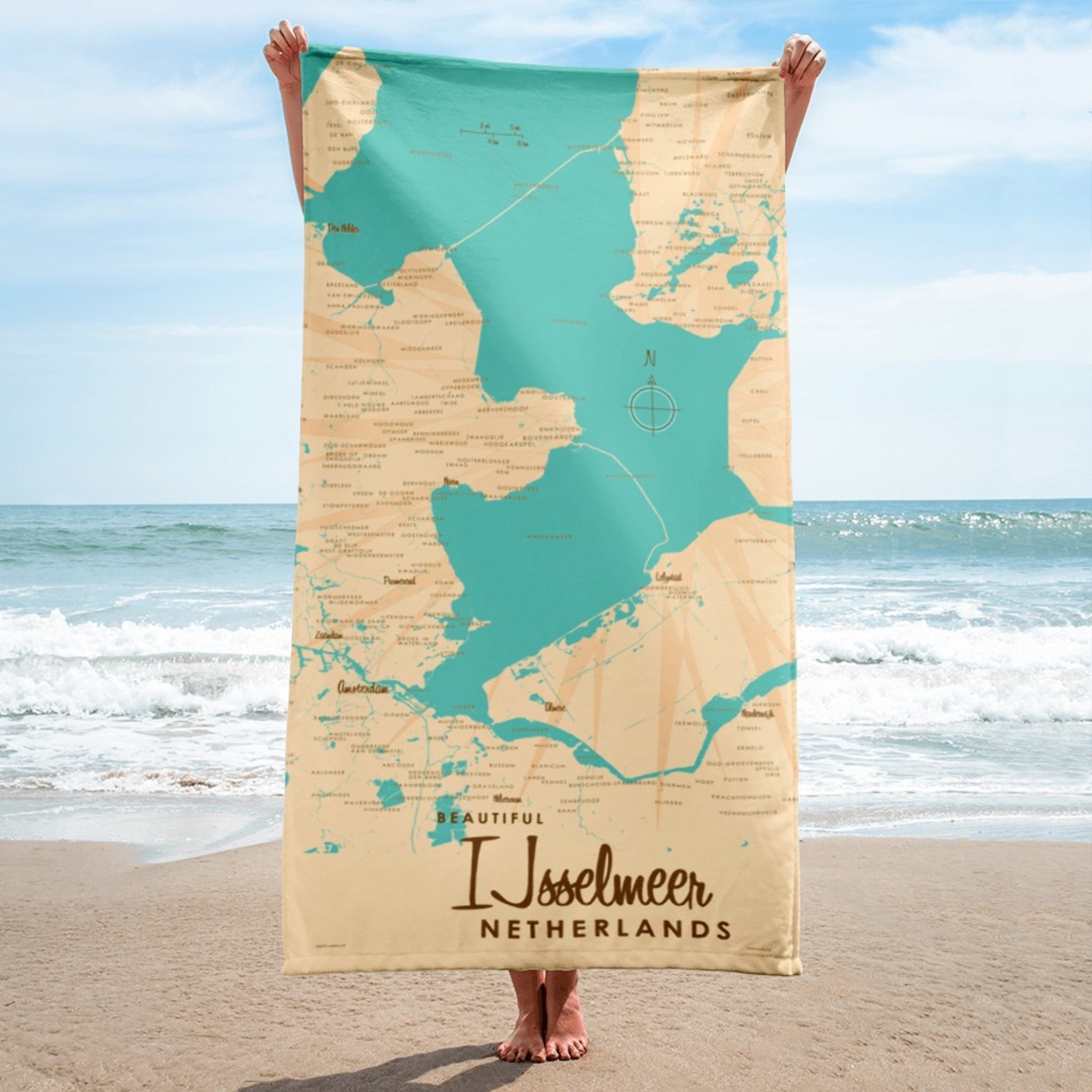 IJsselmeer Netherlands Beach Towel