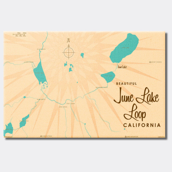 June Lake Loop California, Canvas Print