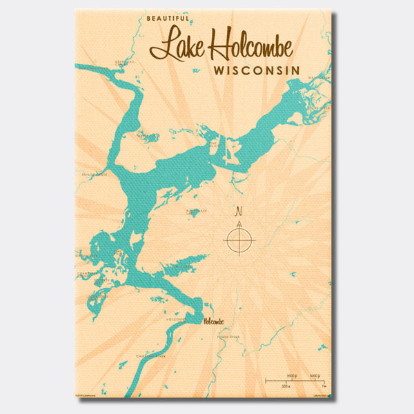 Lake Holcombe Wisconsin, Canvas Print