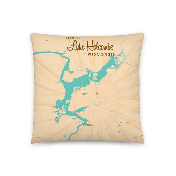 Lake Holcombe Wisconsin Pillow