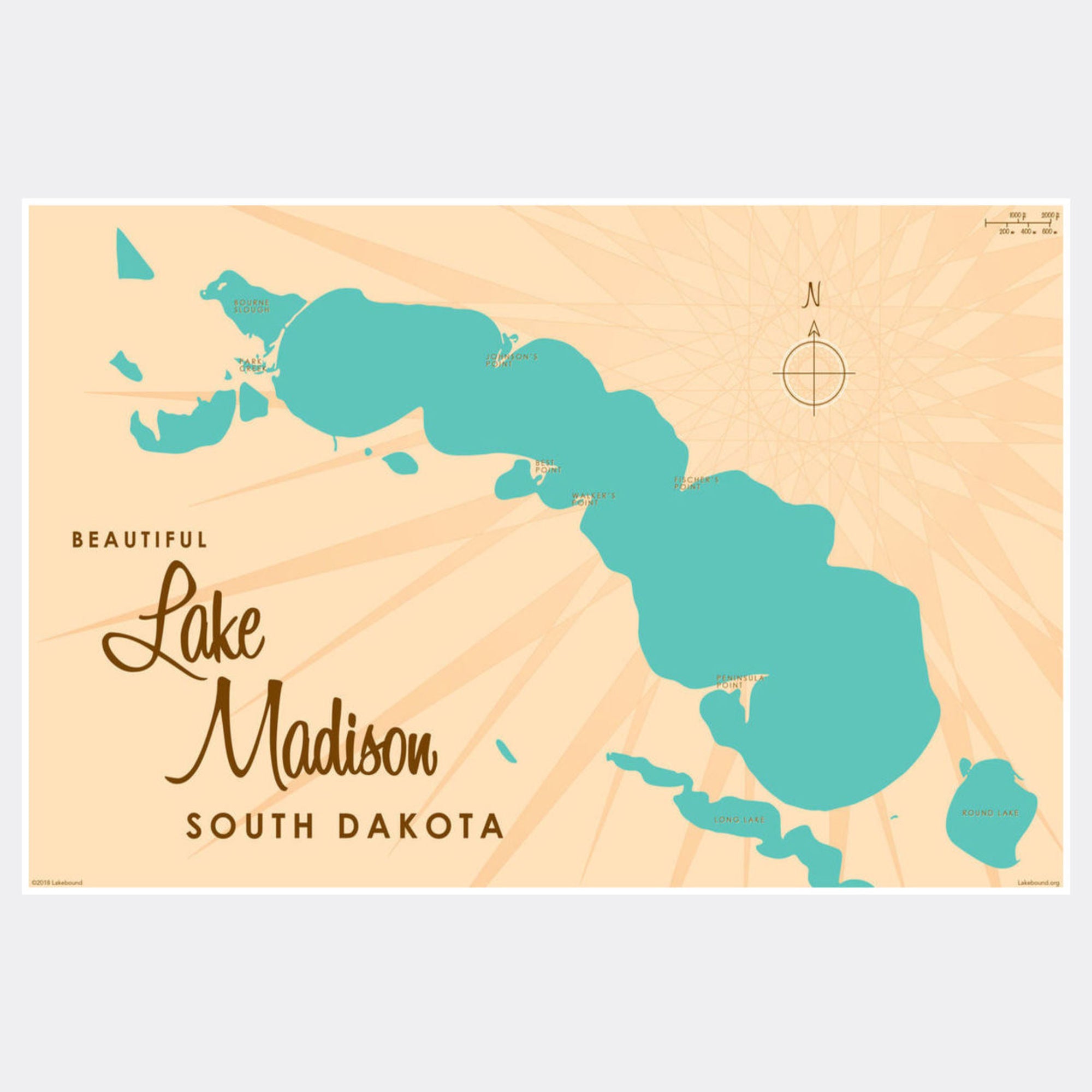 Lake Madison South Dakota, Paper Print