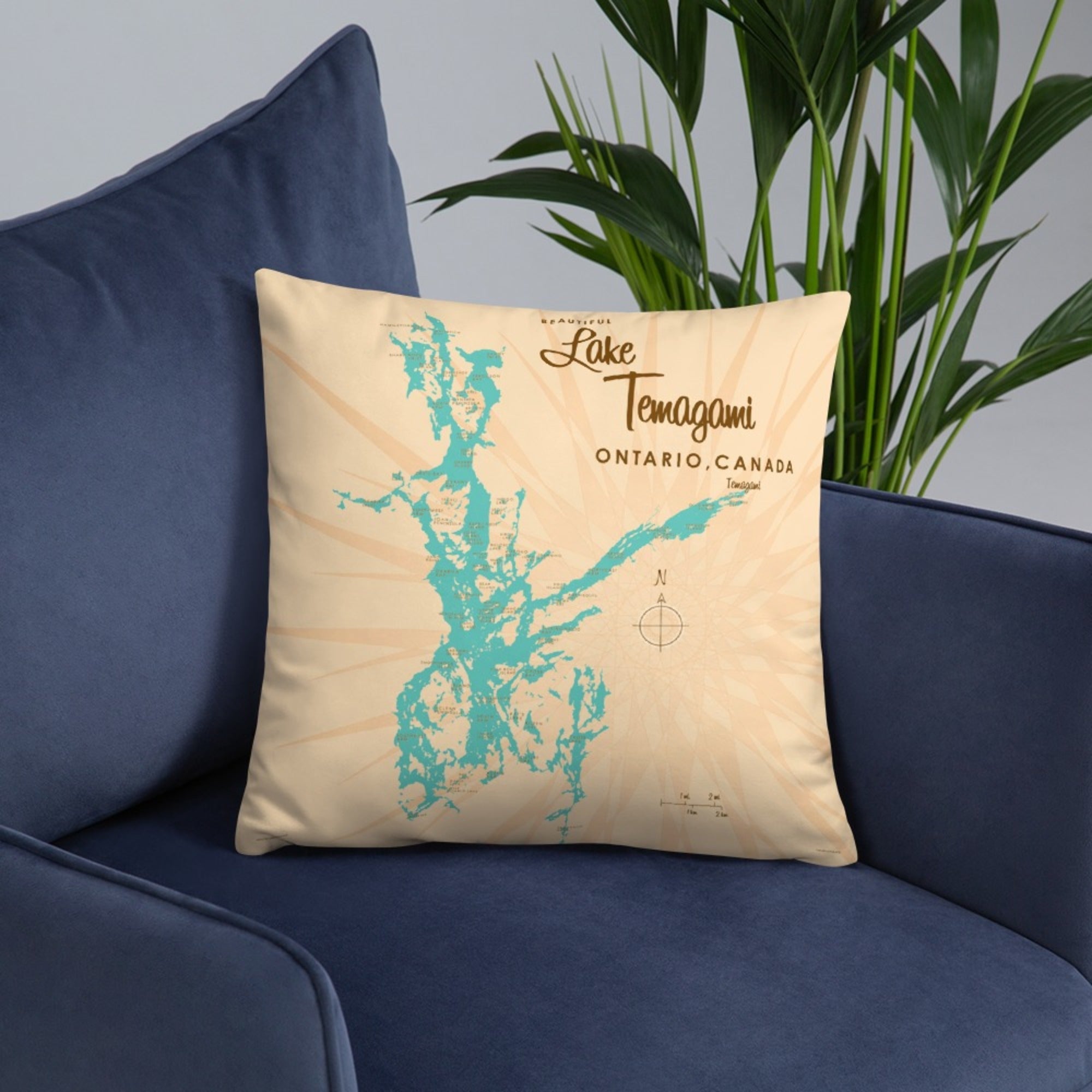 Lake Temagami Ontario Canada Pillow