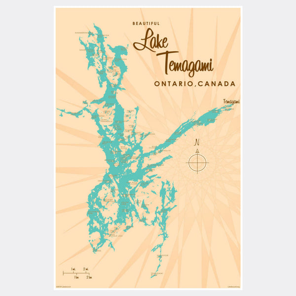 Lake Temagami Ontario, Paper Print