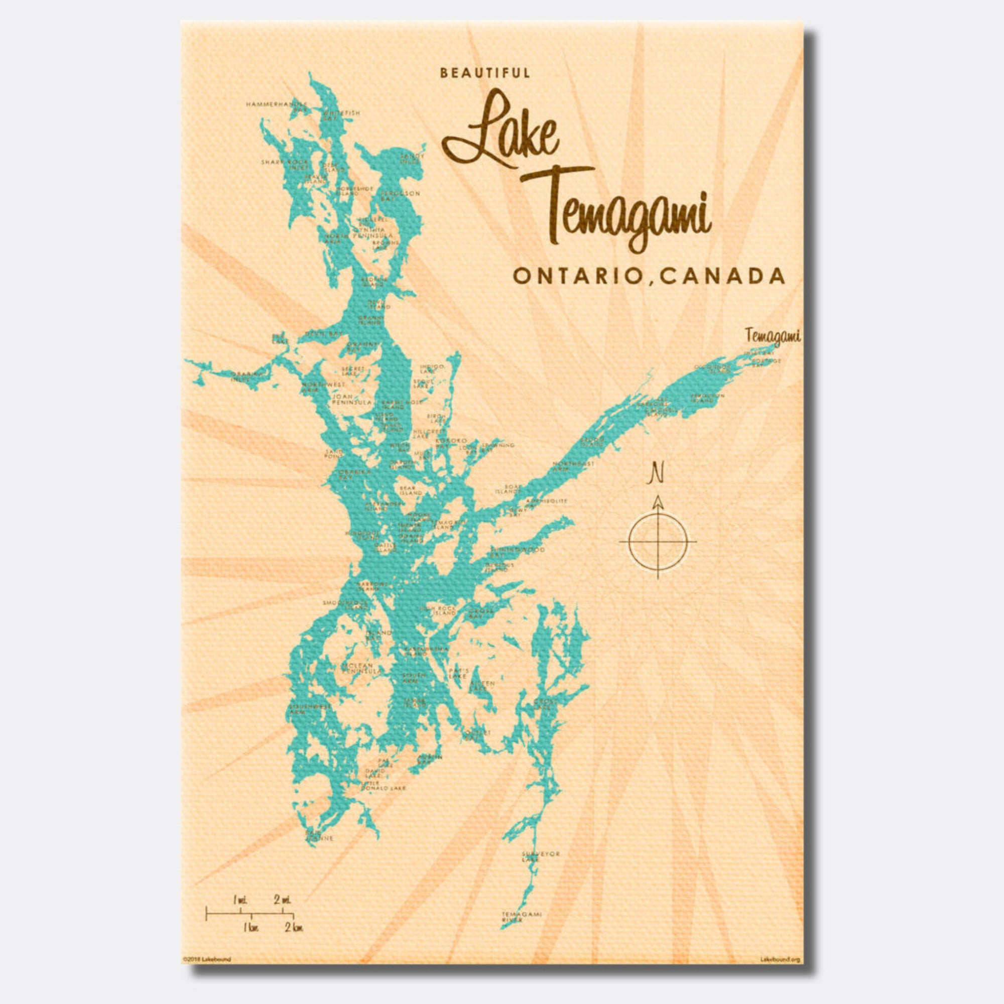 Lake Temagami Ontario Canada, Canvas Print