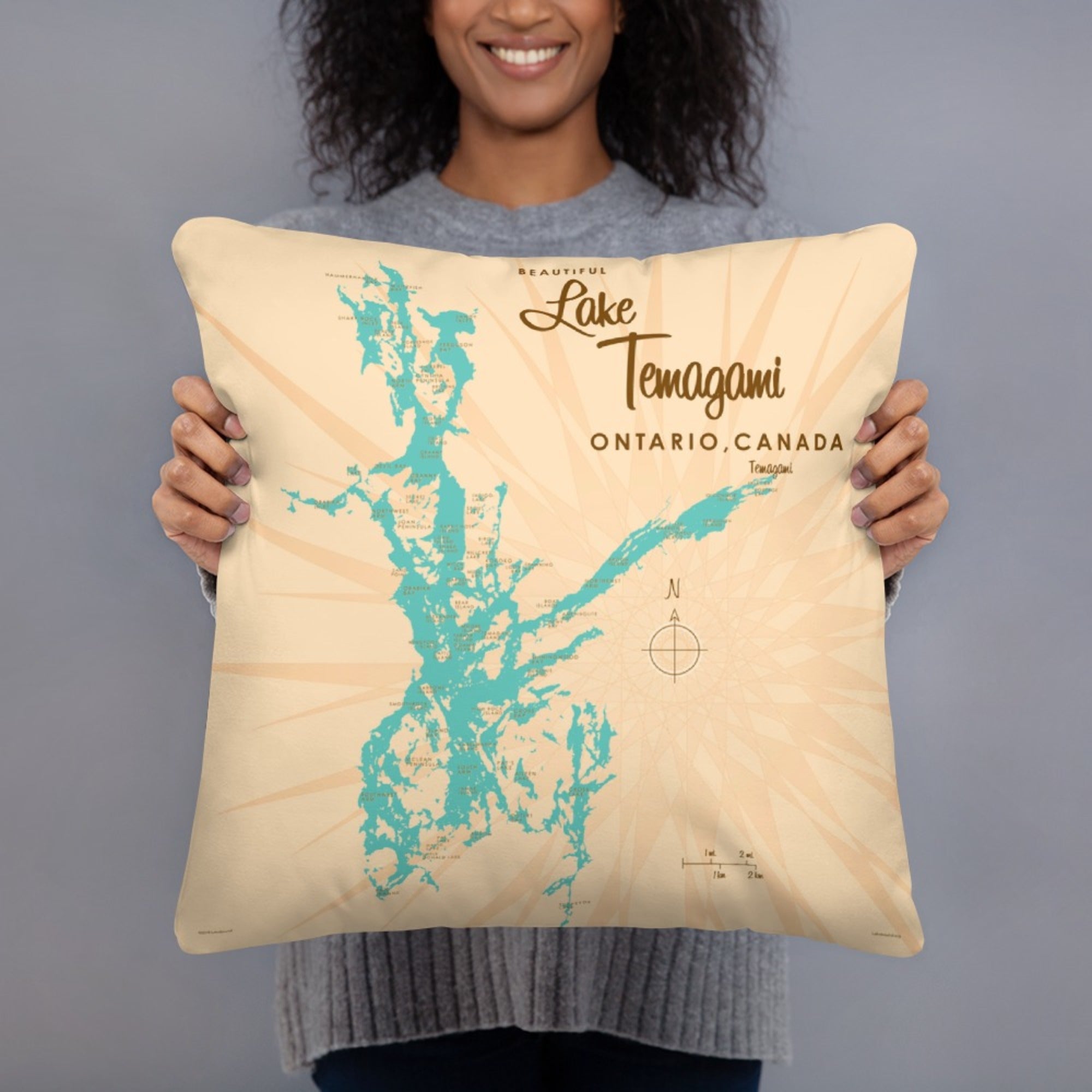 Lake Temagami Ontario Canada Pillow