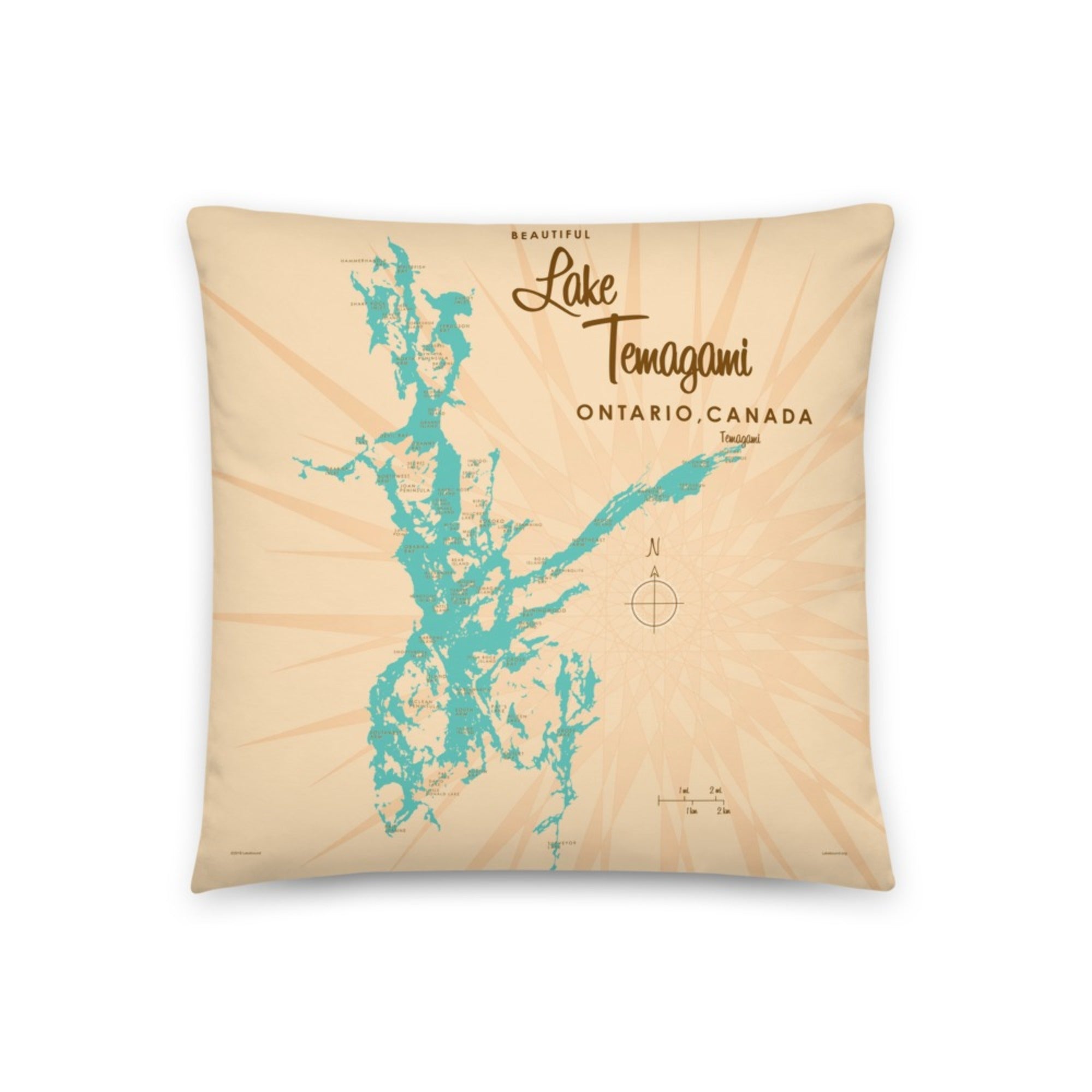 Lake Temagami Ontario Canada Pillow