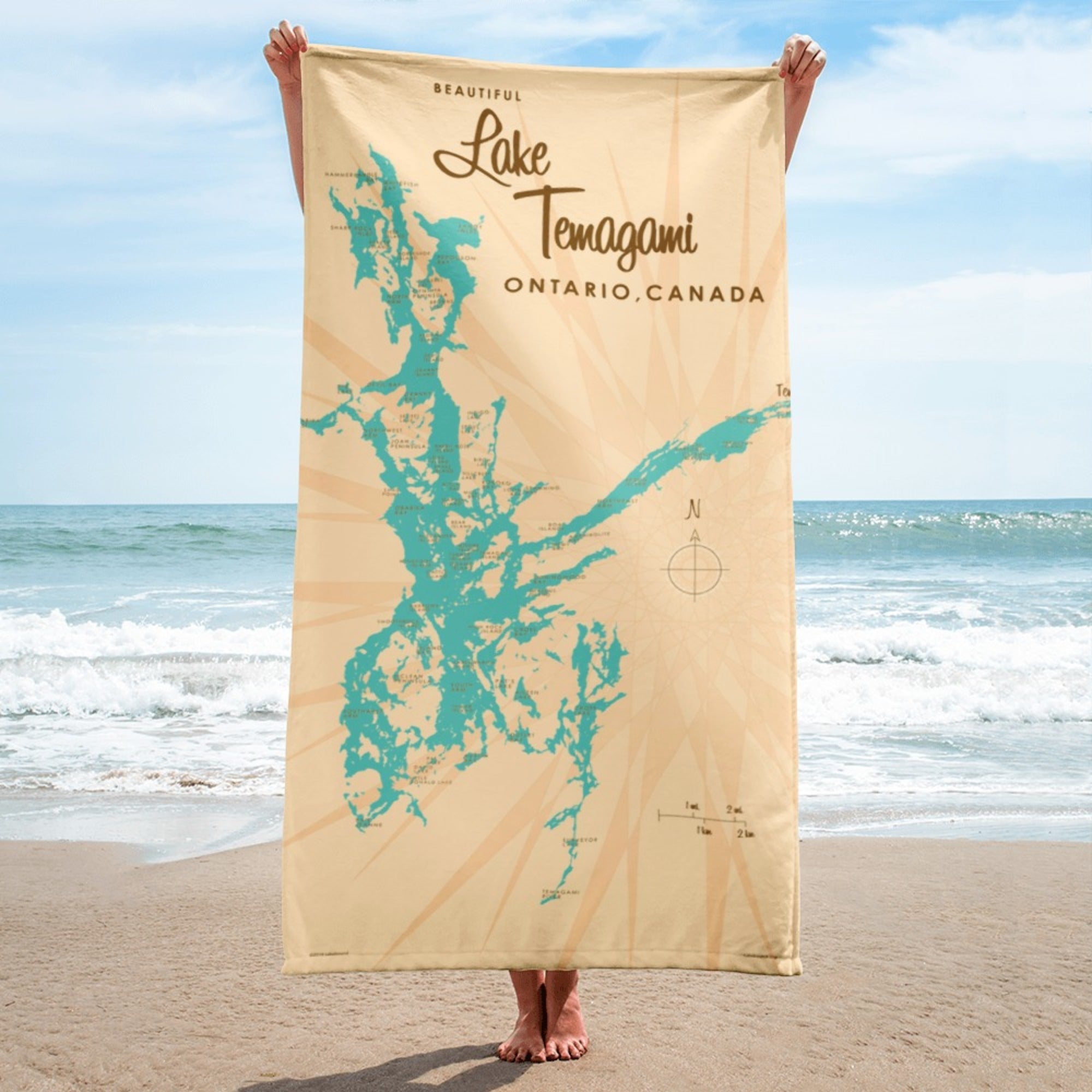 Lake Temagami Ontario Canada Beach Towel