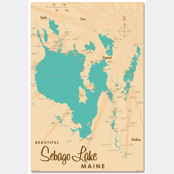 Sebago Lake Maine, Canvas Print