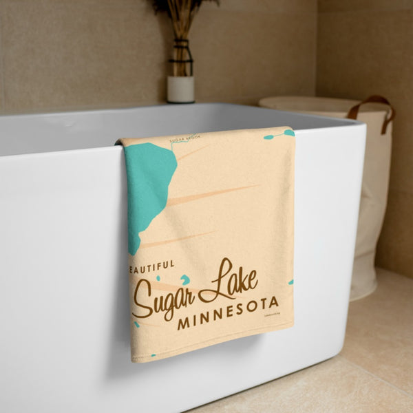 Sugar Lake Minnesota Beach Towel
