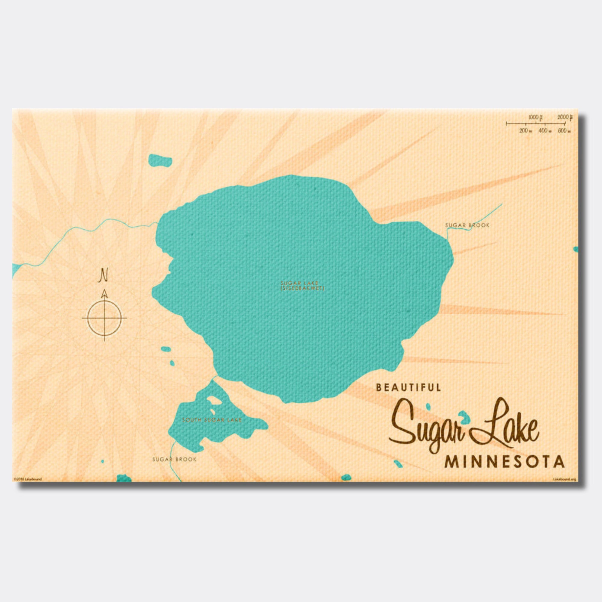 Sugar Lake Minnesota, Canvas Print