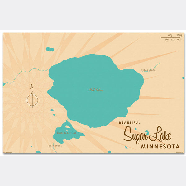 Sugar Lake Minnesota, Canvas Print