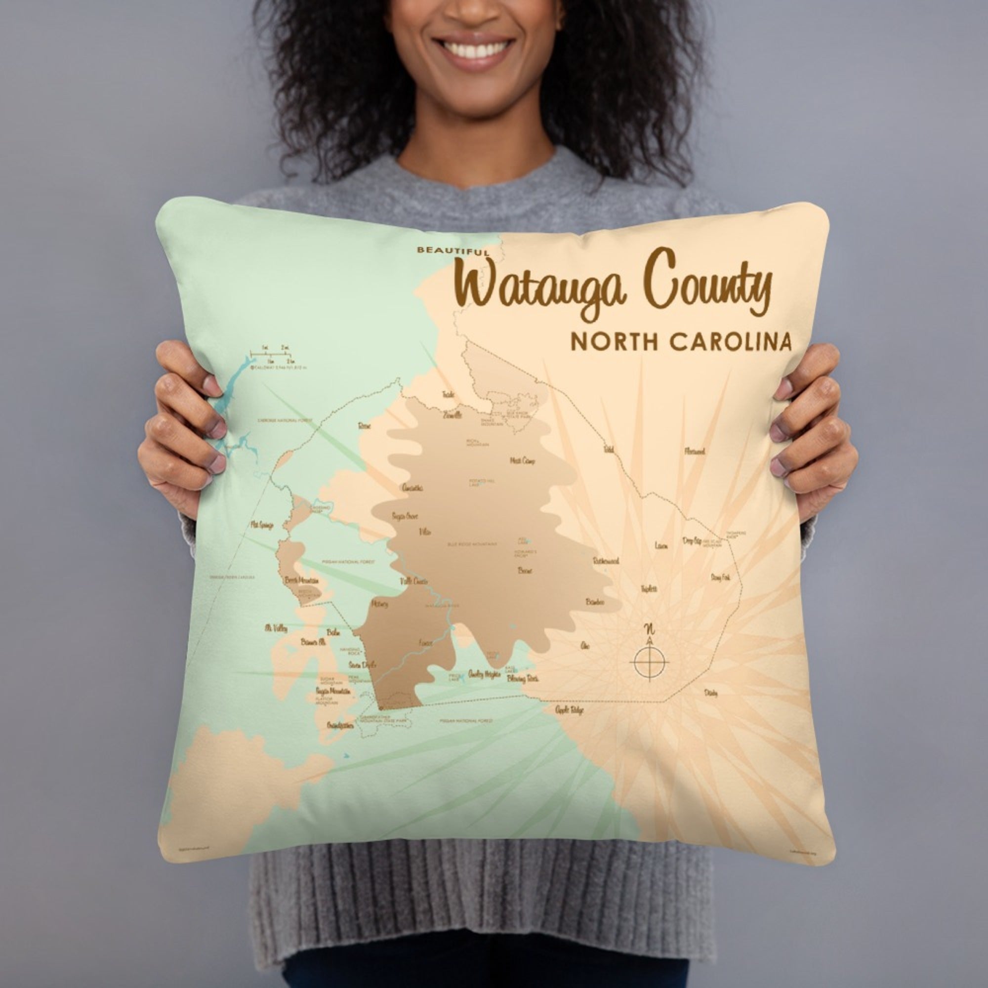 Watauga County North Carolina Pillow