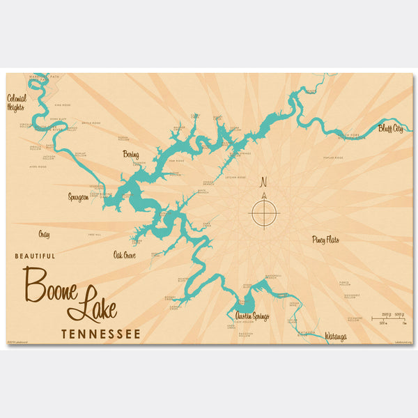 Boone Lake Tennessee, Canvas Print
