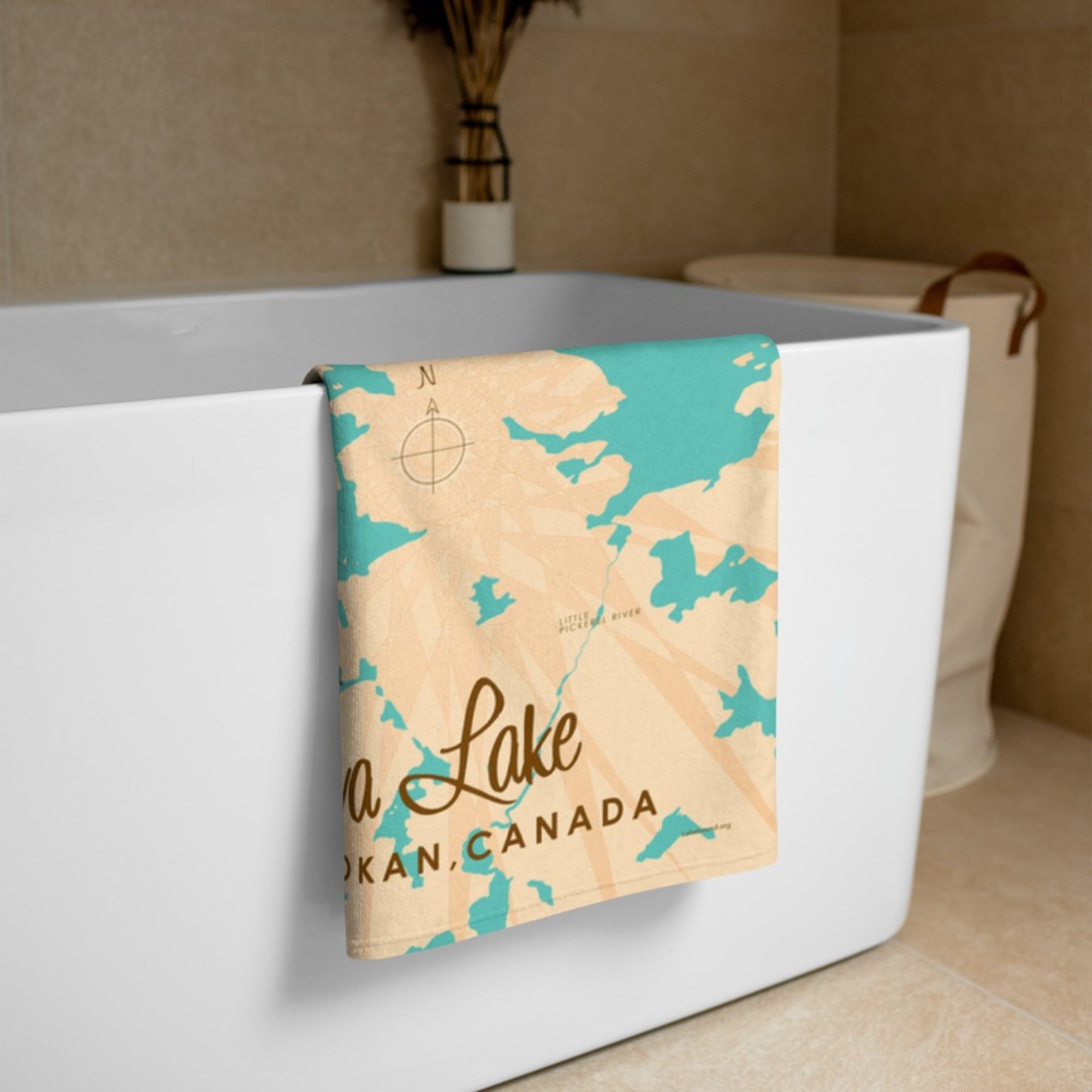 Eva Lake Ontario Canada Beach Towel