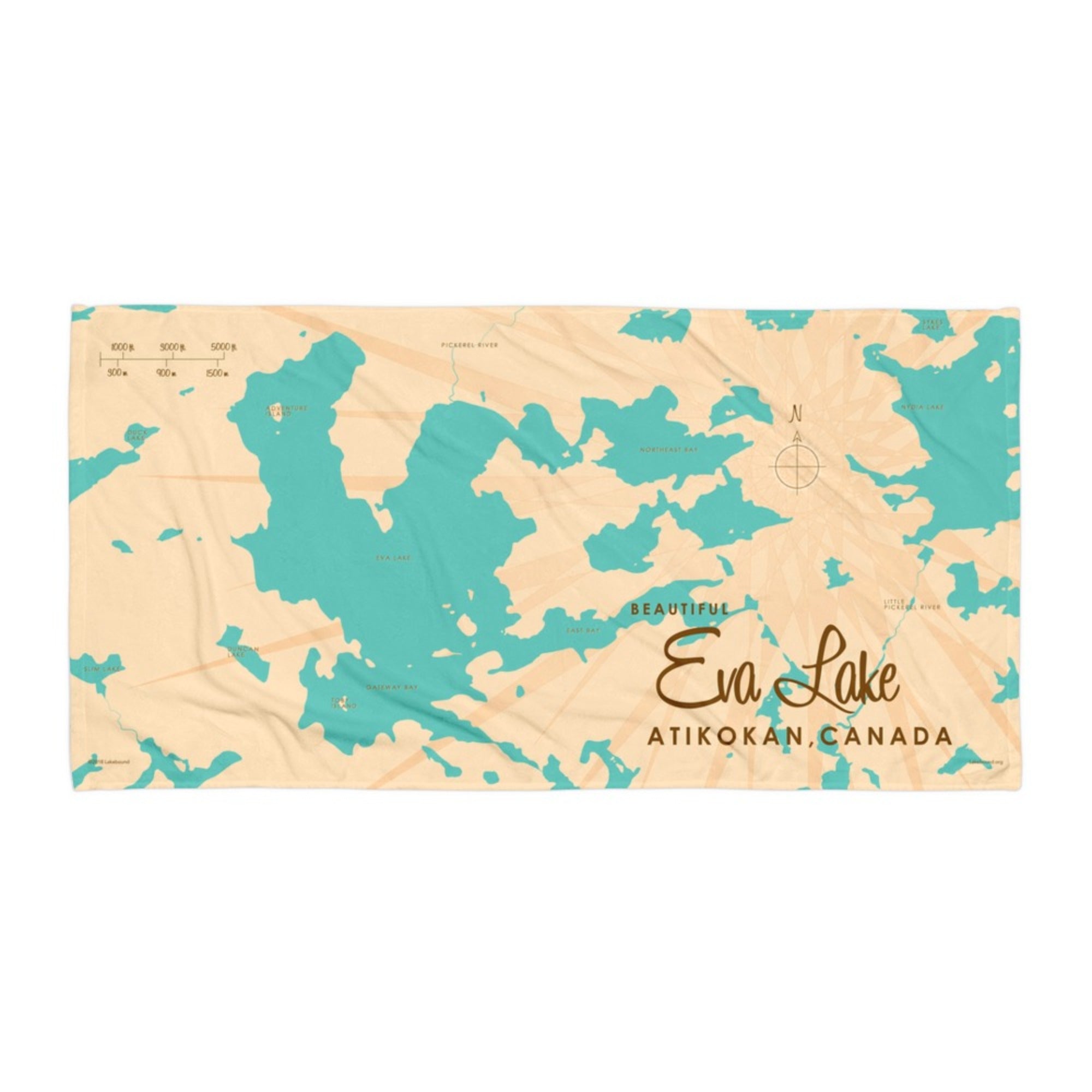 Eva Lake Ontario Canada Beach Towel