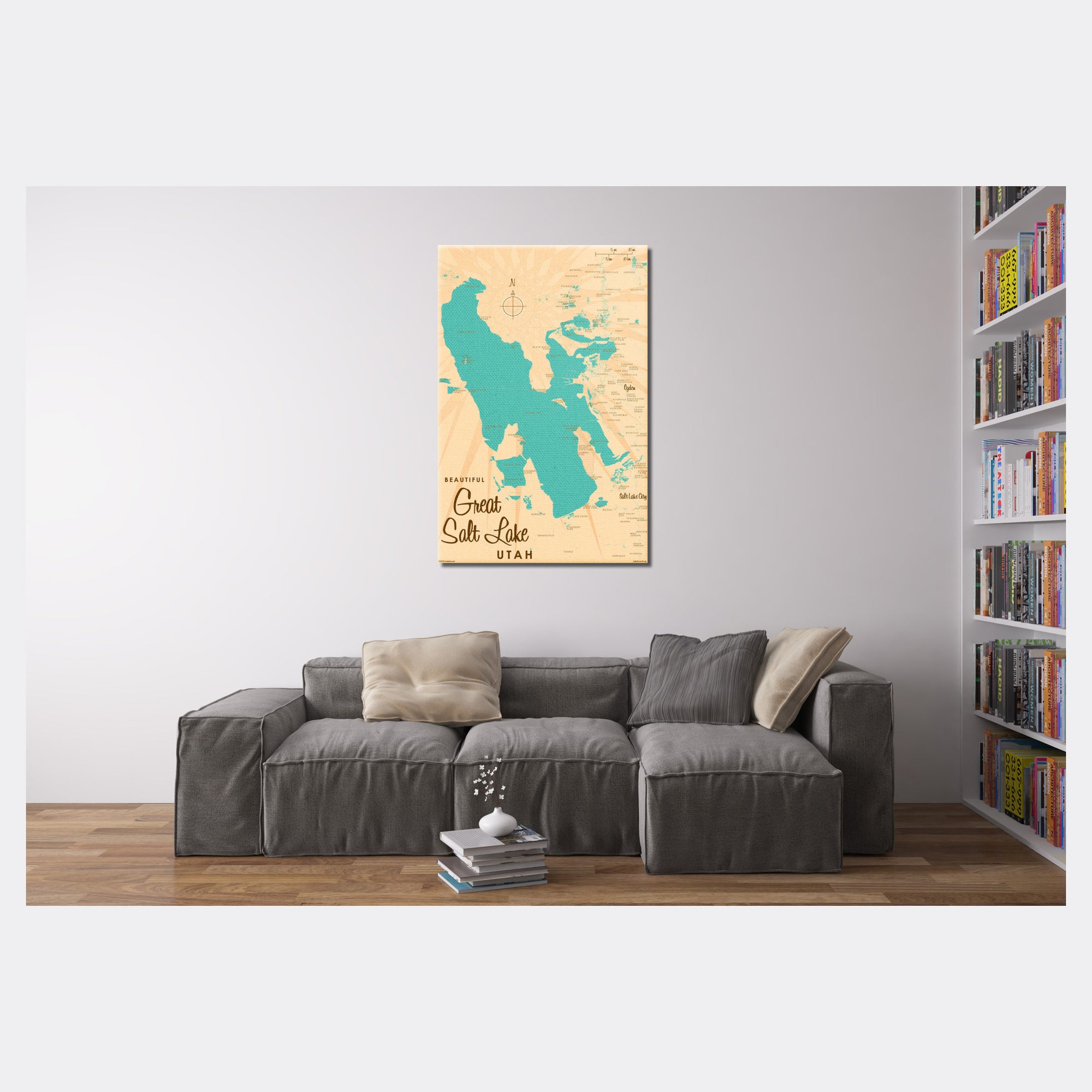 Great Salt Lake Utah, Canvas Print