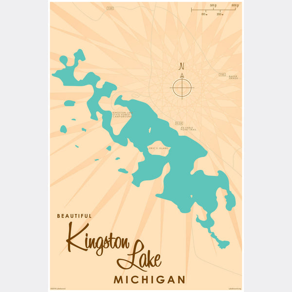 Kingston Lake Michigan, Paper Print