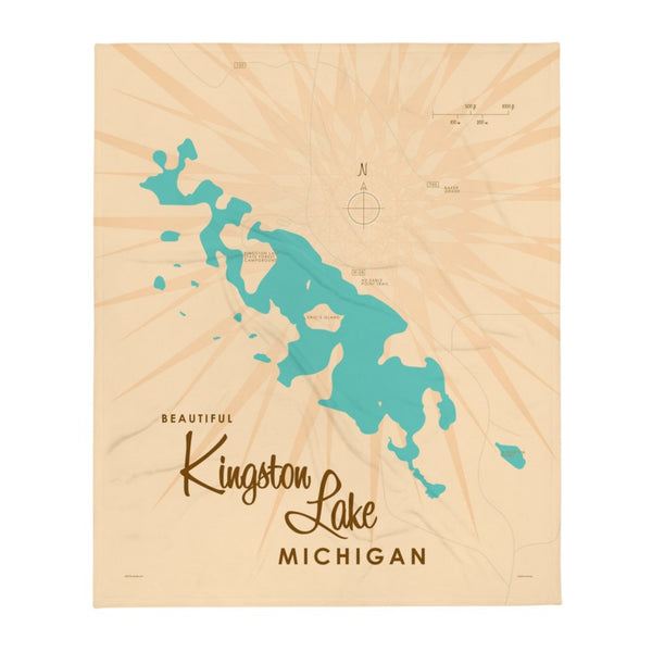 Kingston Lake Michigan Throw Blanket