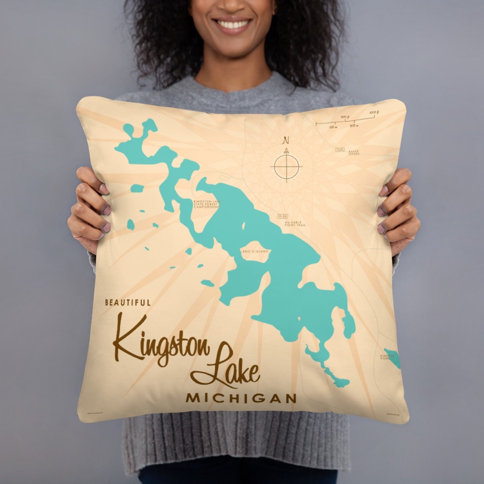 Kingston Lake Michigan Pillow