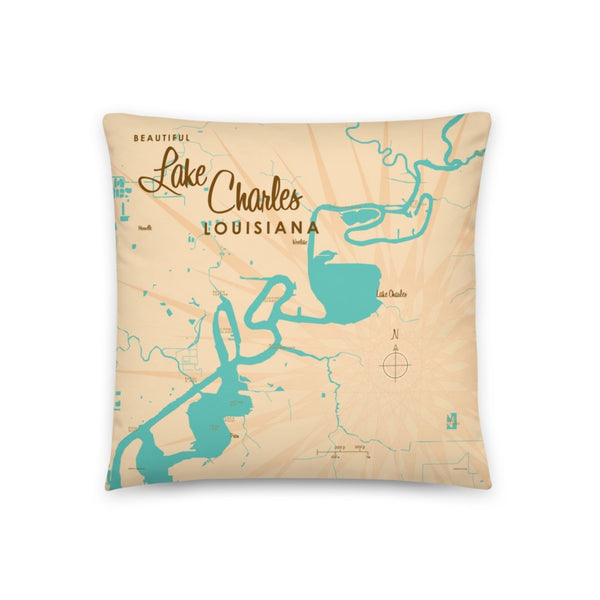 Lake Charles Louisiana Pillow