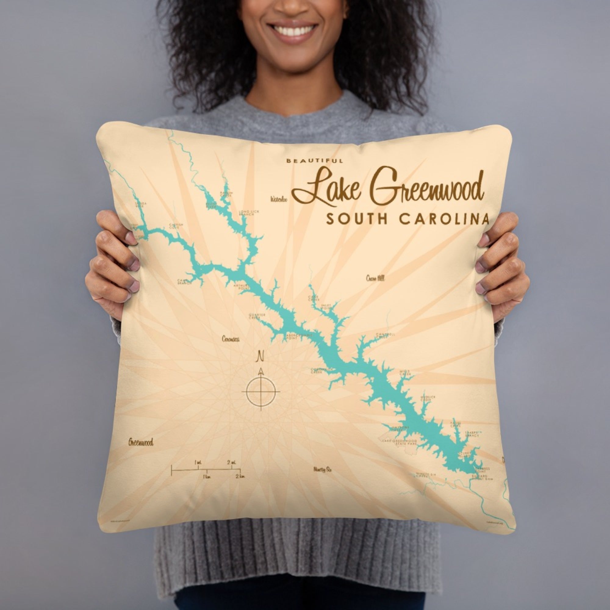 Lake Greenwood South Carolina Pillow