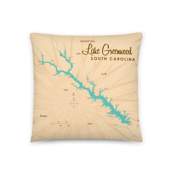 Lake Greenwood South Carolina Pillow