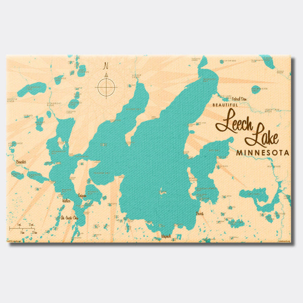 Leech Lake Minnesota, Canvas Print