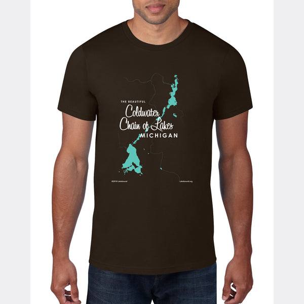 Coldwater Chain of Lakes Michigan, T-Shirt