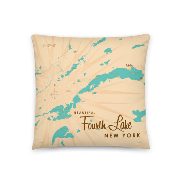 Fourth Lake New York (Herkimer County) Pillow