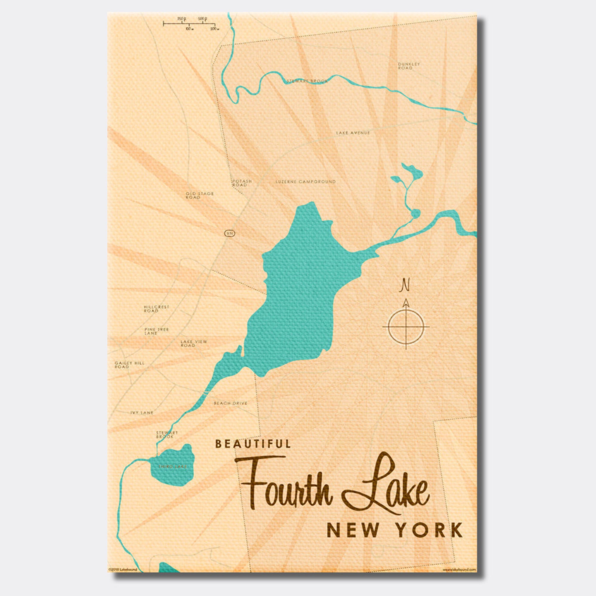 Fourth Lake NY (Warren County), Canvas Print