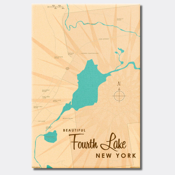 Fourth Lake NY (Warren County), Canvas Print