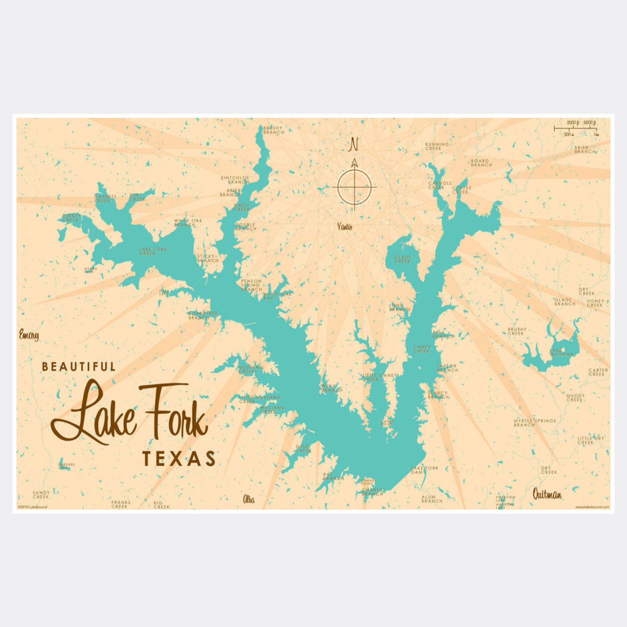 Lake Fork Texas, Paper Print