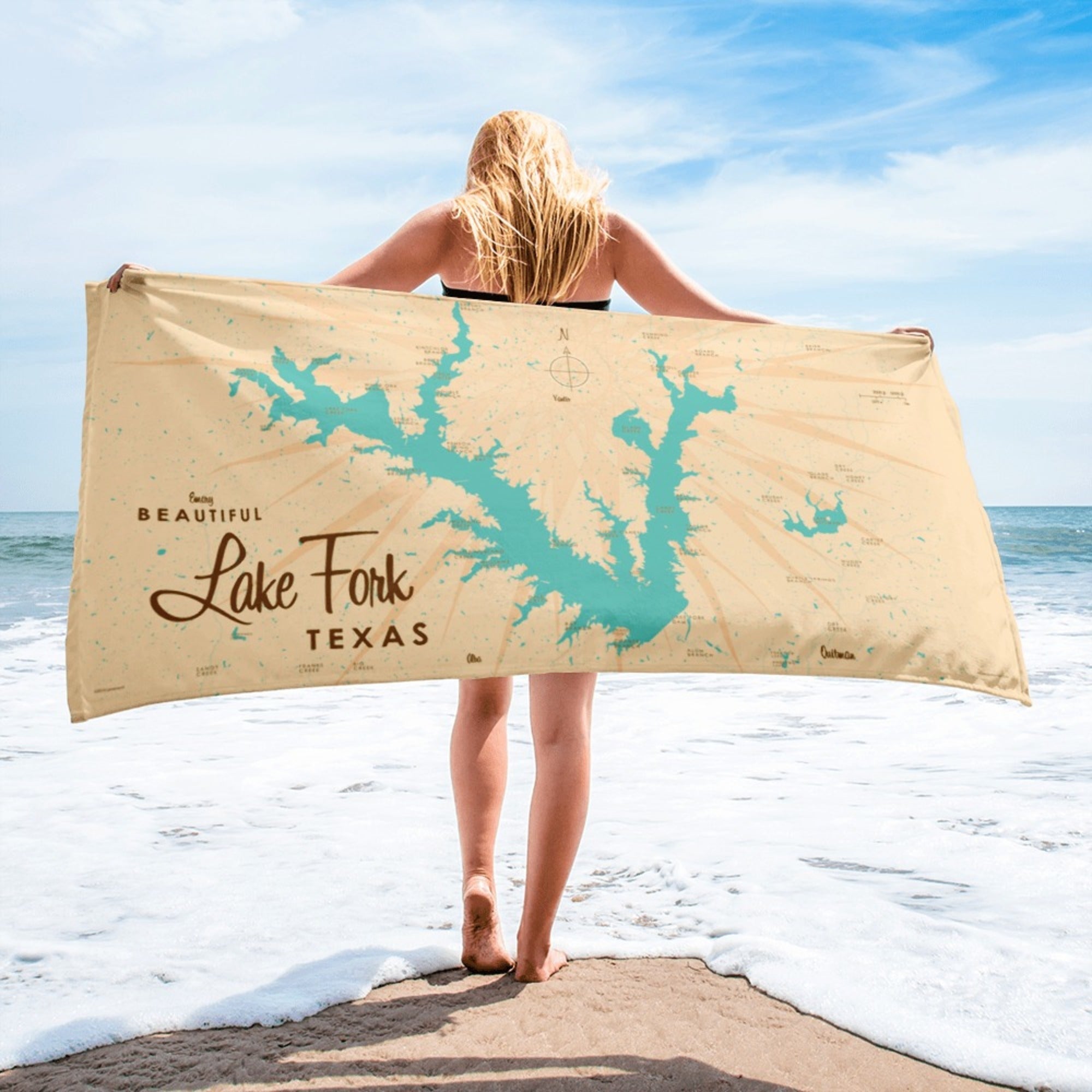 Lake Fork Texas Beach Towel