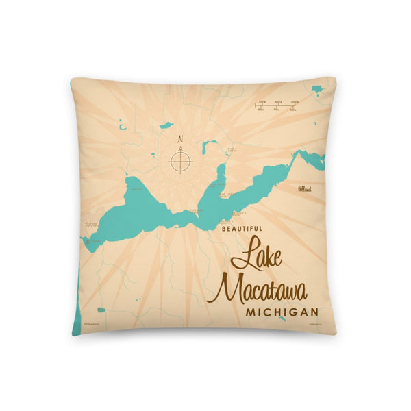 Lake Macatawa Michigan Pillow