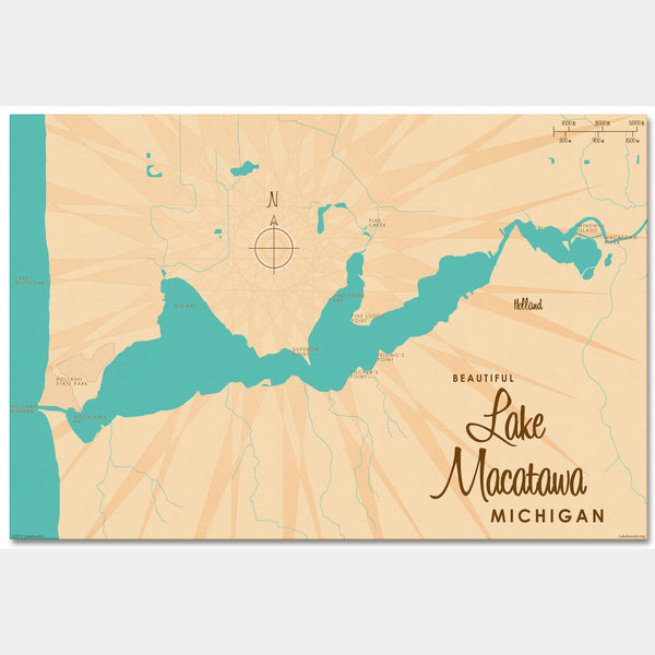 Lake Macatawa Michigan, Canvas Print