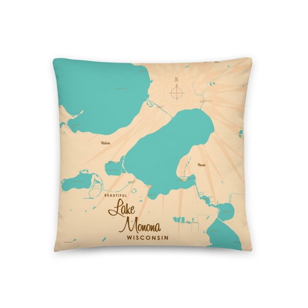 Lake Monona Wisconsin Pillow