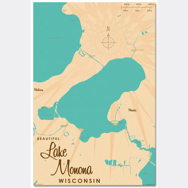 Lake Monona Wisconsin, Canvas Print