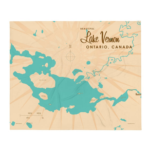 Lake Vernon Ontario Canada Throw Blanket