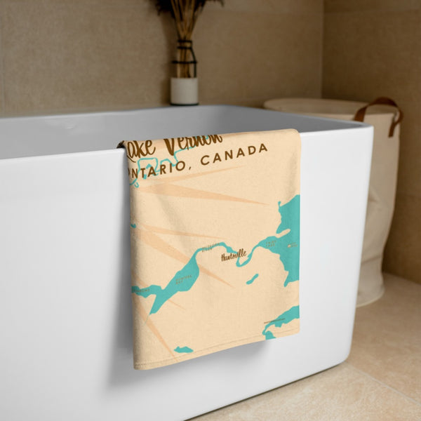 Lake Vernon Ontario Canada Beach Towel