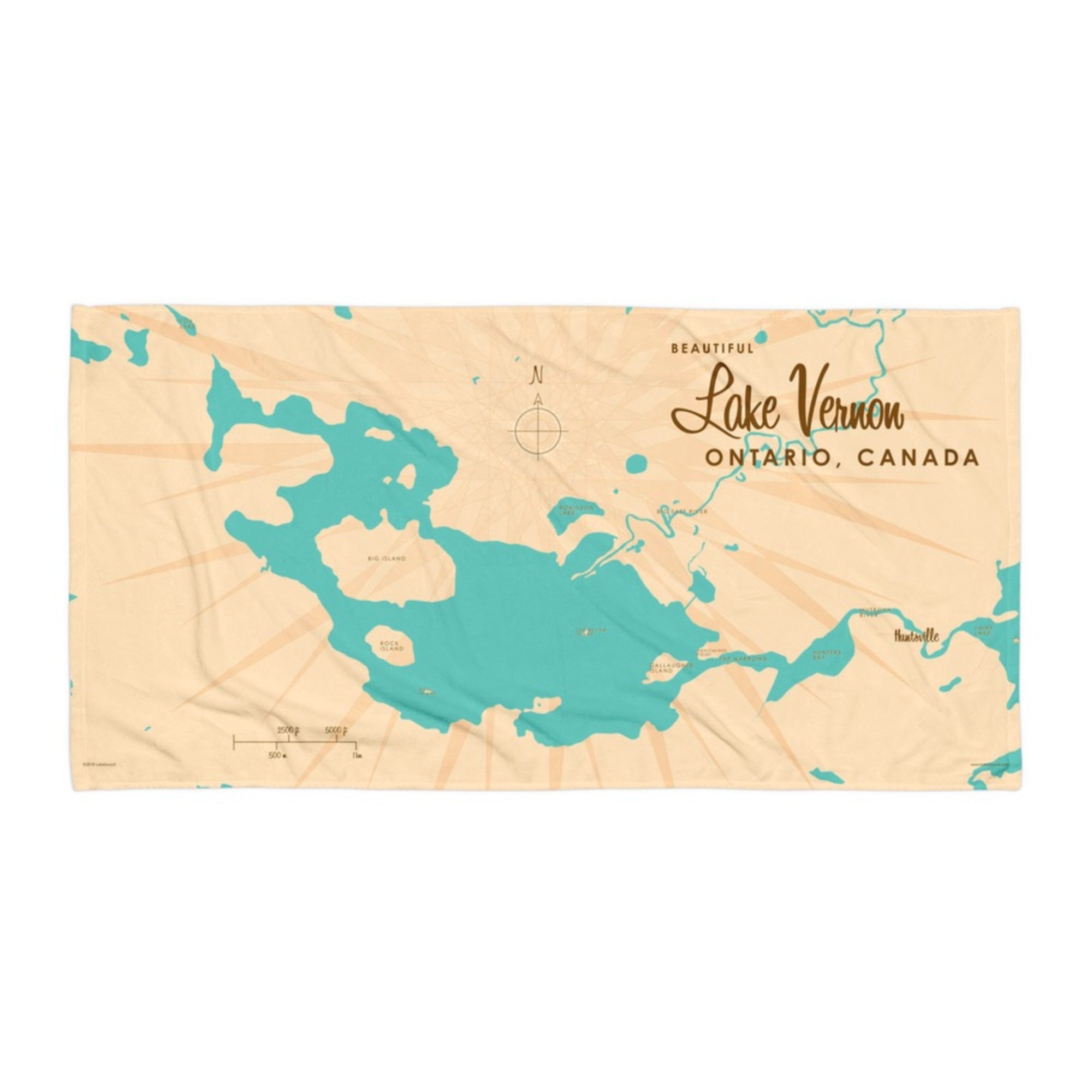 Lake Vernon Ontario Canada Beach Towel