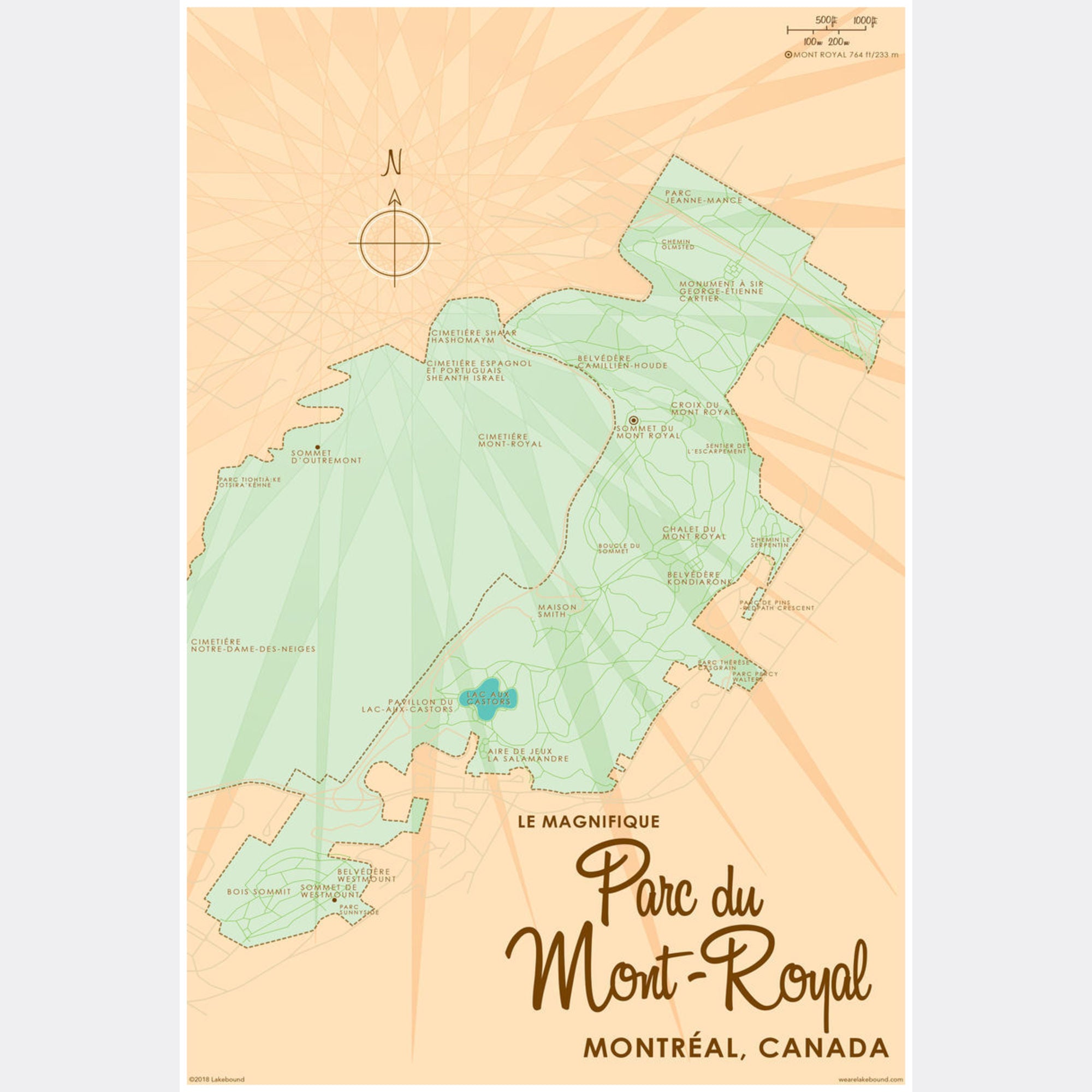 Parc du Mont-Royal Montreal Canada, Paper Print