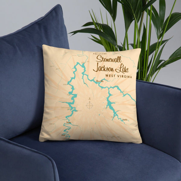 Stonewall Jackson Lake West Virginia Pillow