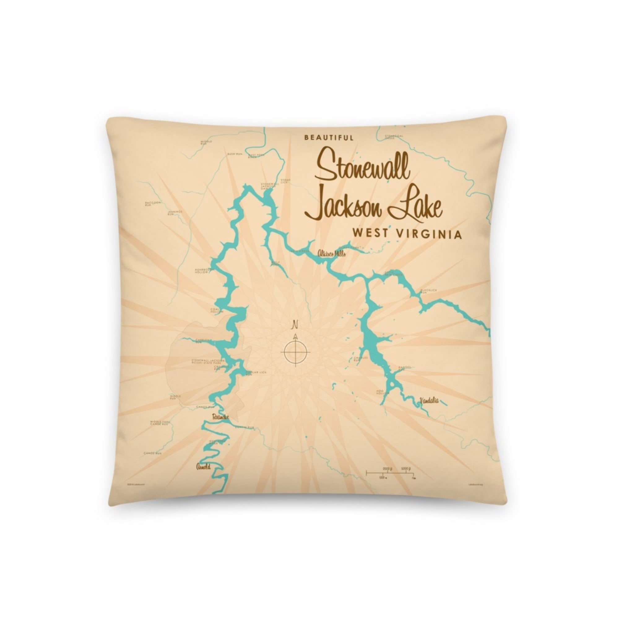 Stonewall Jackson Lake West Virginia Pillow