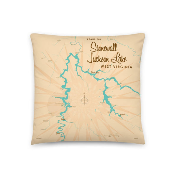 Stonewall Jackson Lake West Virginia Pillow