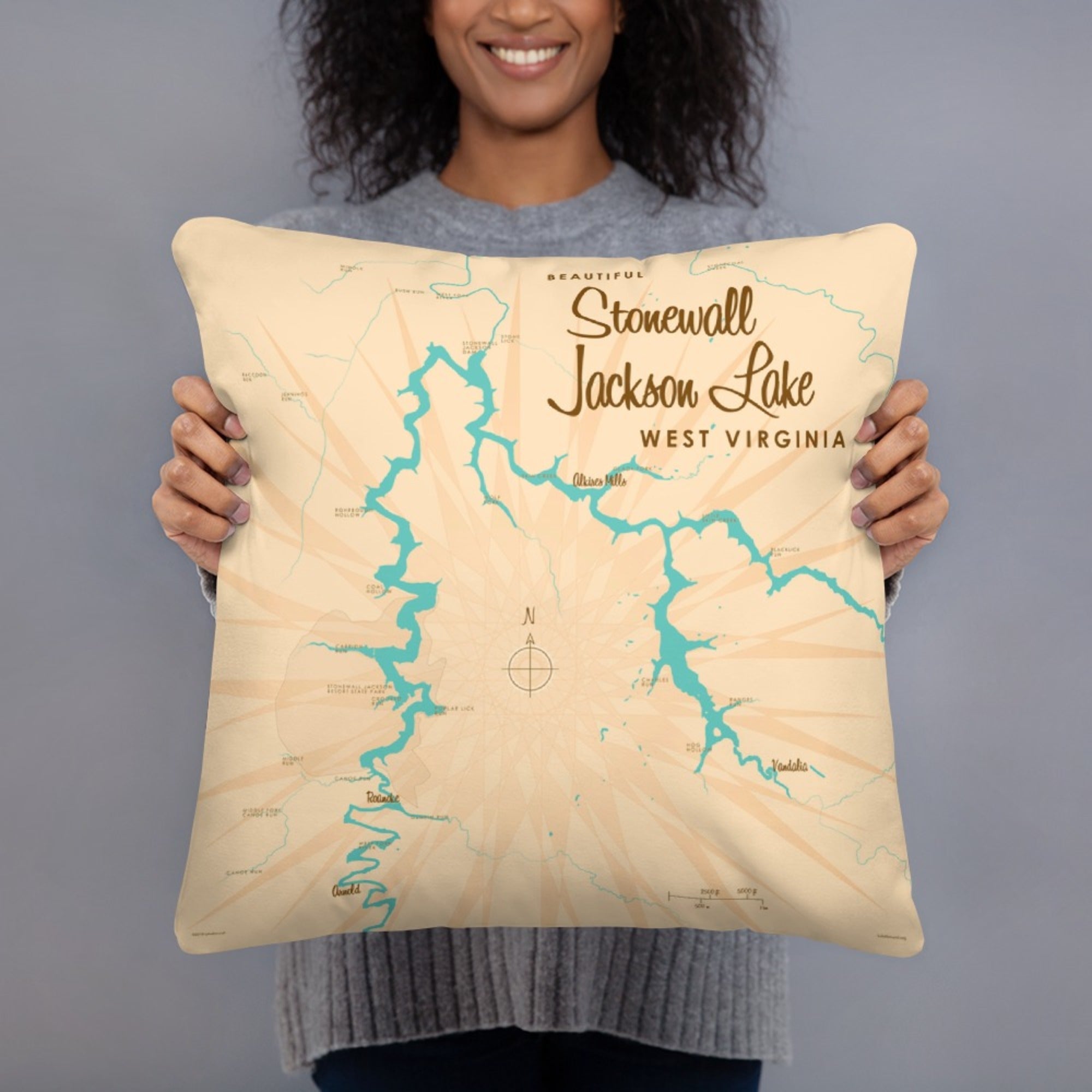 Stonewall Jackson Lake West Virginia Pillow