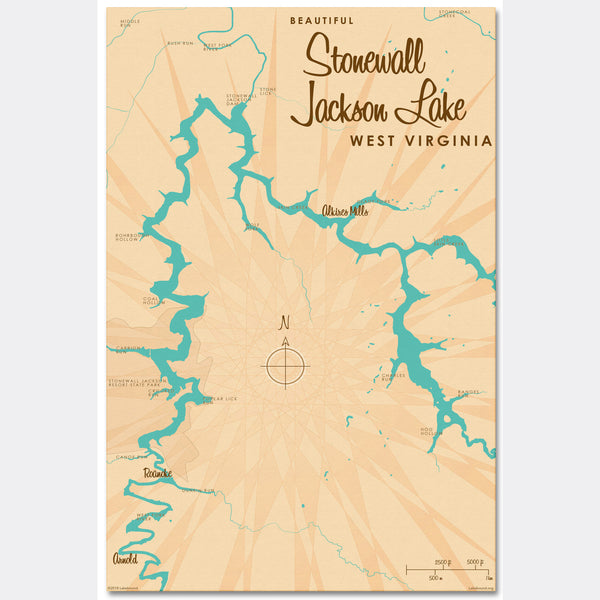 Stonewall Jackson Lake West Virginia, Canvas Print