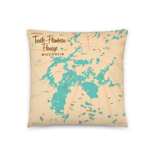 Turtle-Flambeau Flowage Wisconsin Pillow