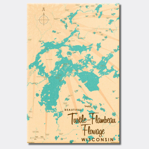 Turtle-Flambeau Flowage Wisconsin, Canvas Print