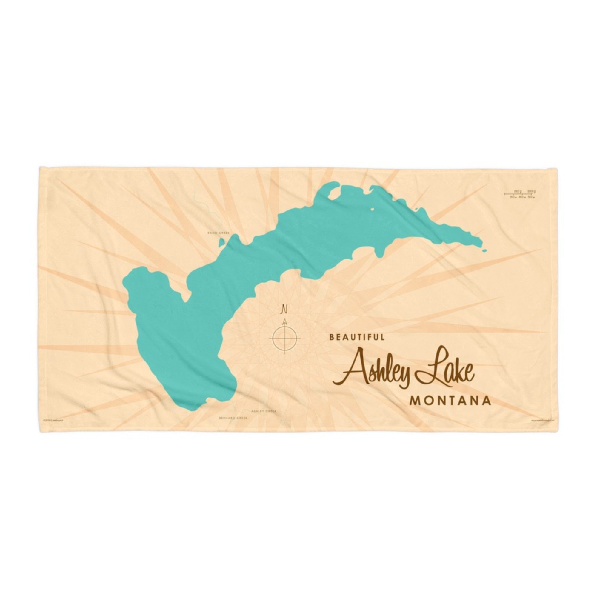 Ashley Lake Montana Beach Towel